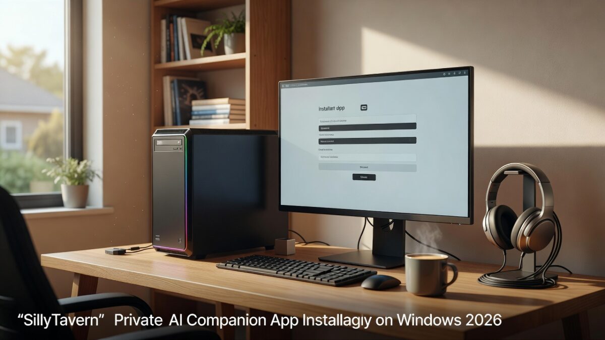 AI companion illustration for sillytavern installation guide windows 2026